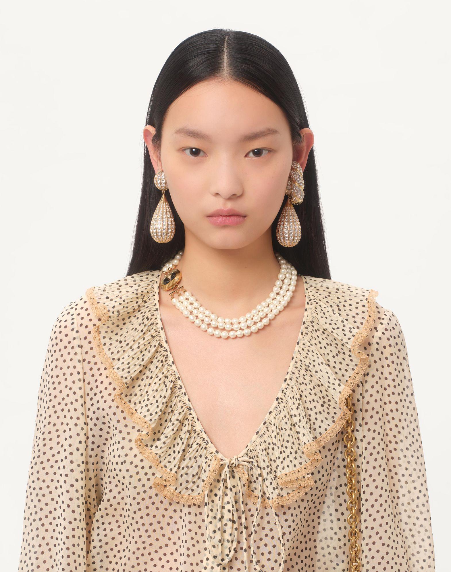 Light Georgette Shirt With Plusdepois Print Product Image