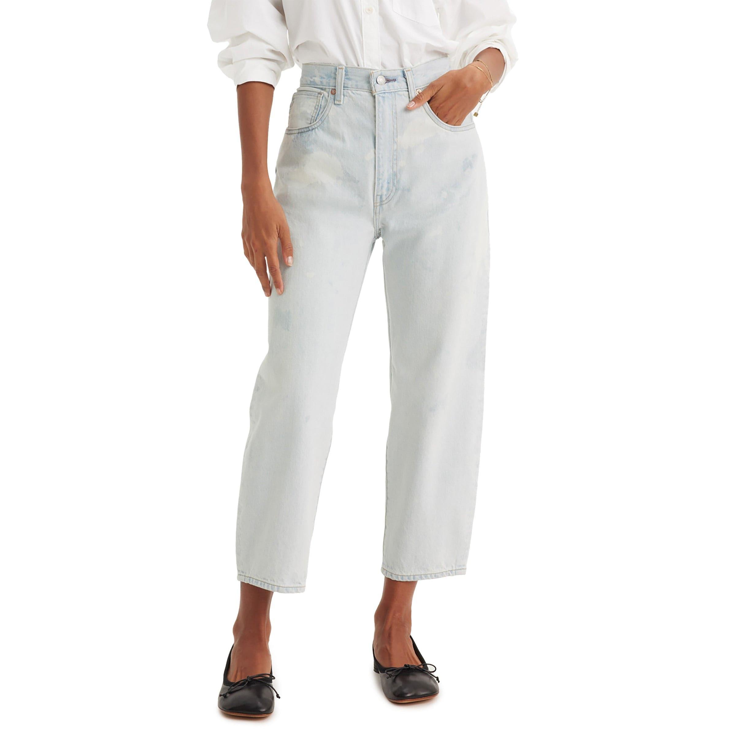WOMEN'S MIJ BARREL JEANS LIGHT WASH | Bodega Product Image