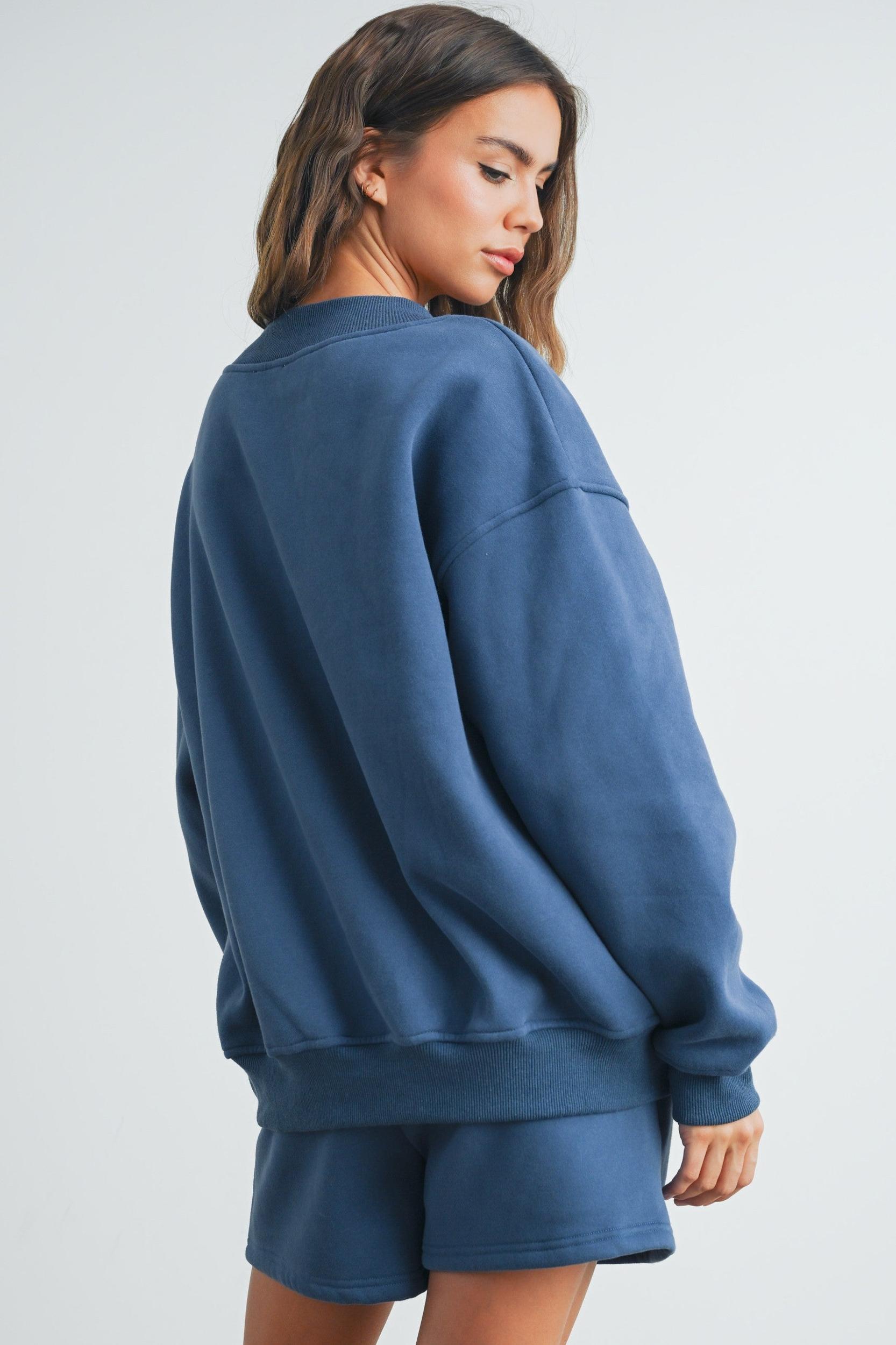 New York V Neck Sweatshirt Product Image