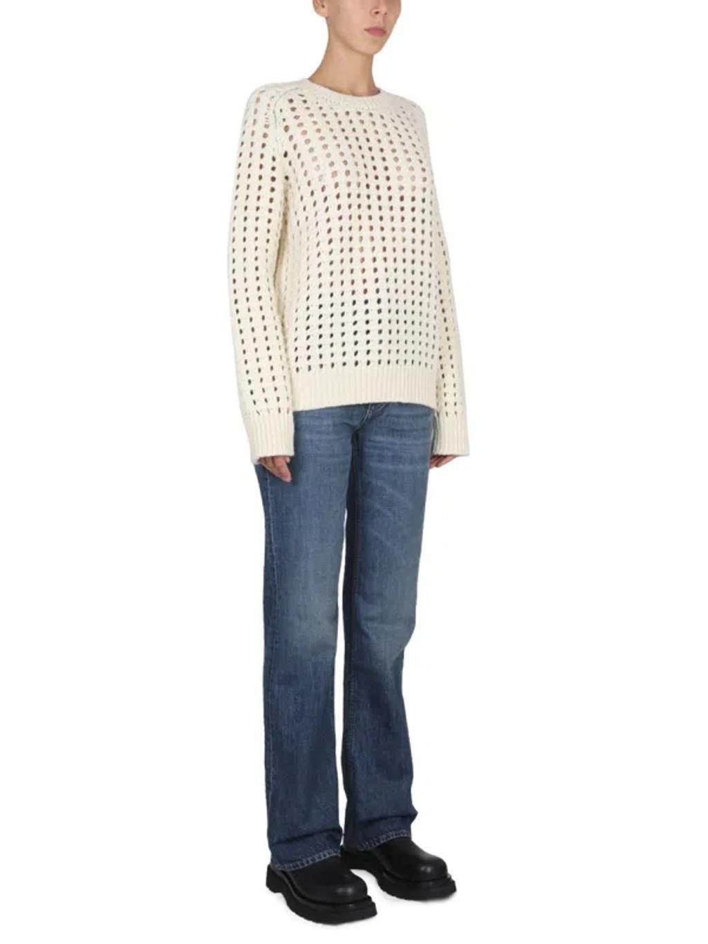 BOTTEGA VENETA Maglia Traforata In White Product Image