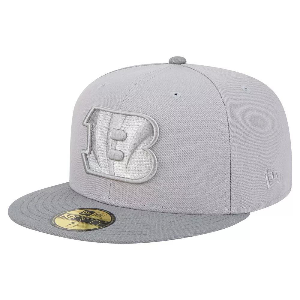 Men's New Era Gray/Graphite Cincinnati Bengals Iron Cloud 59FIFTY Fitted Hat, Size: 7 1/4, Grey Product Image