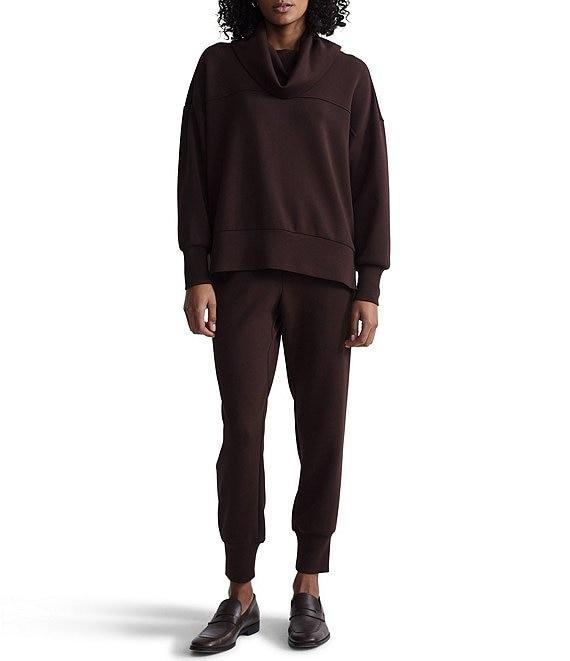 Varley Priya DoubleSoft® Mock Cowl Neck Long Sleeve Longline Sweatshirt Product Image