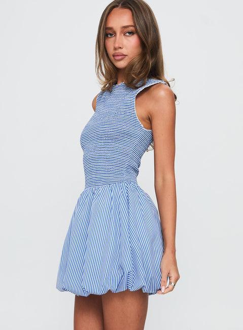 Narnie Mini Dress Blue Product Image