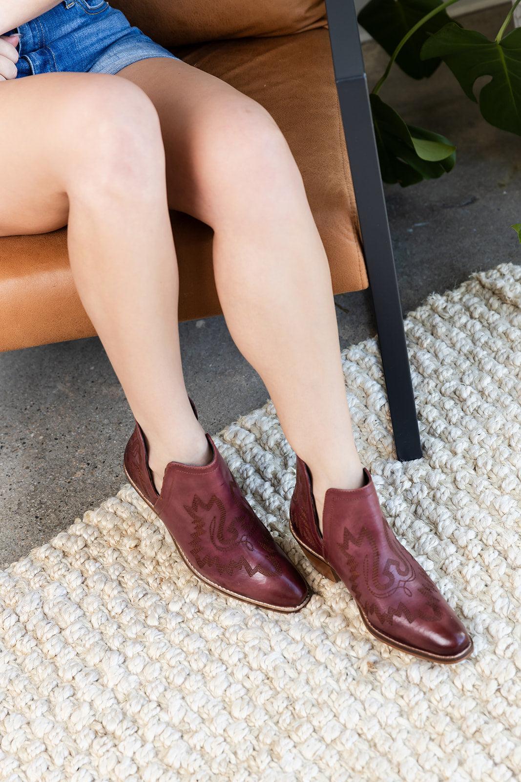 Kickin' Booties in Burgundy (Online Exclusive) Product Image