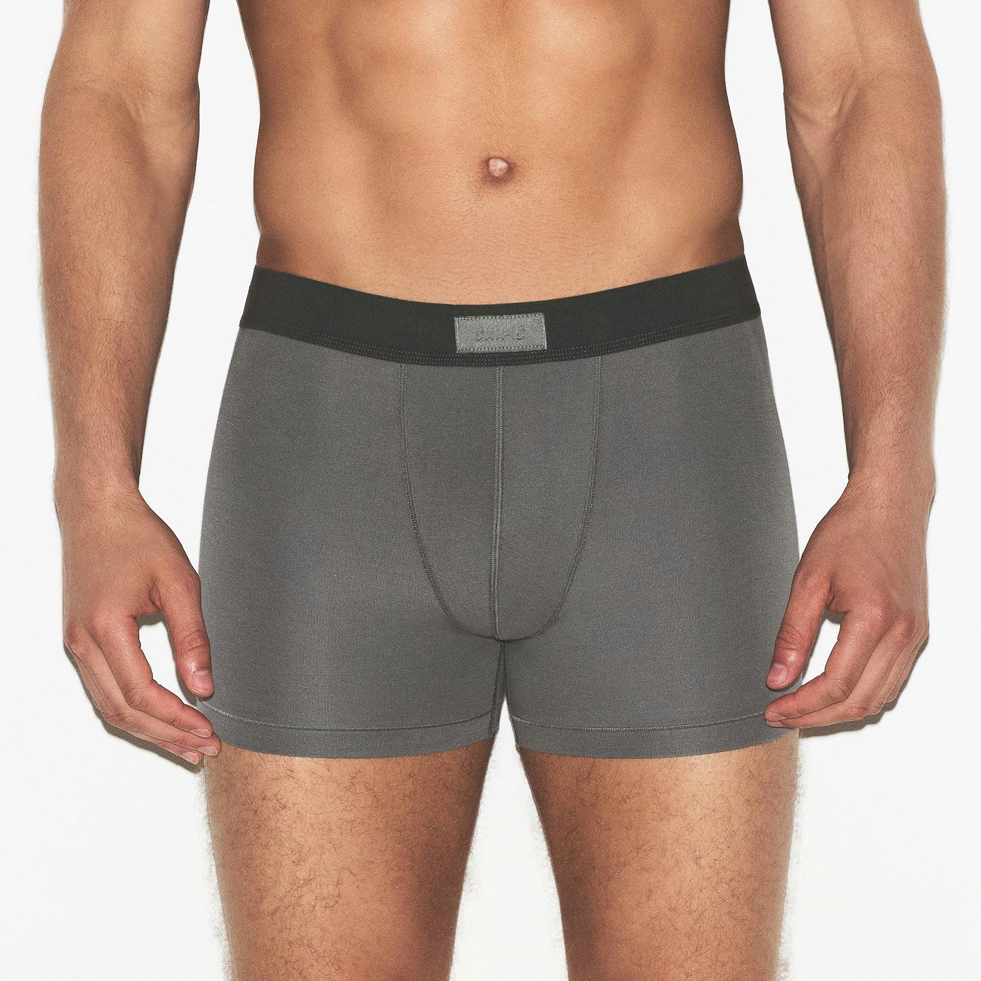 SKIMS COTTON MENS 3" BOXER BRIEF 3-PACK | RUSSET MULTI Product Image