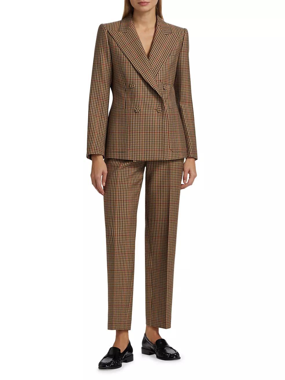 Beaume Plaid Wool Blazer Product Image