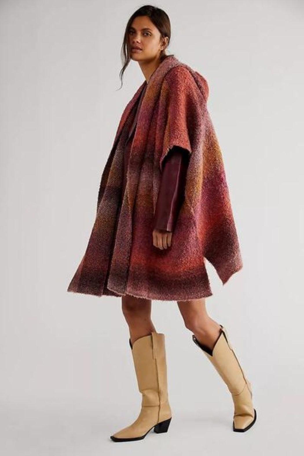 Haze Hooded Poncho Product Image