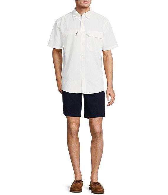 Roundtree & Yorke Performance Charter Vented Short Sleeve Solid Sport Shirt Product Image