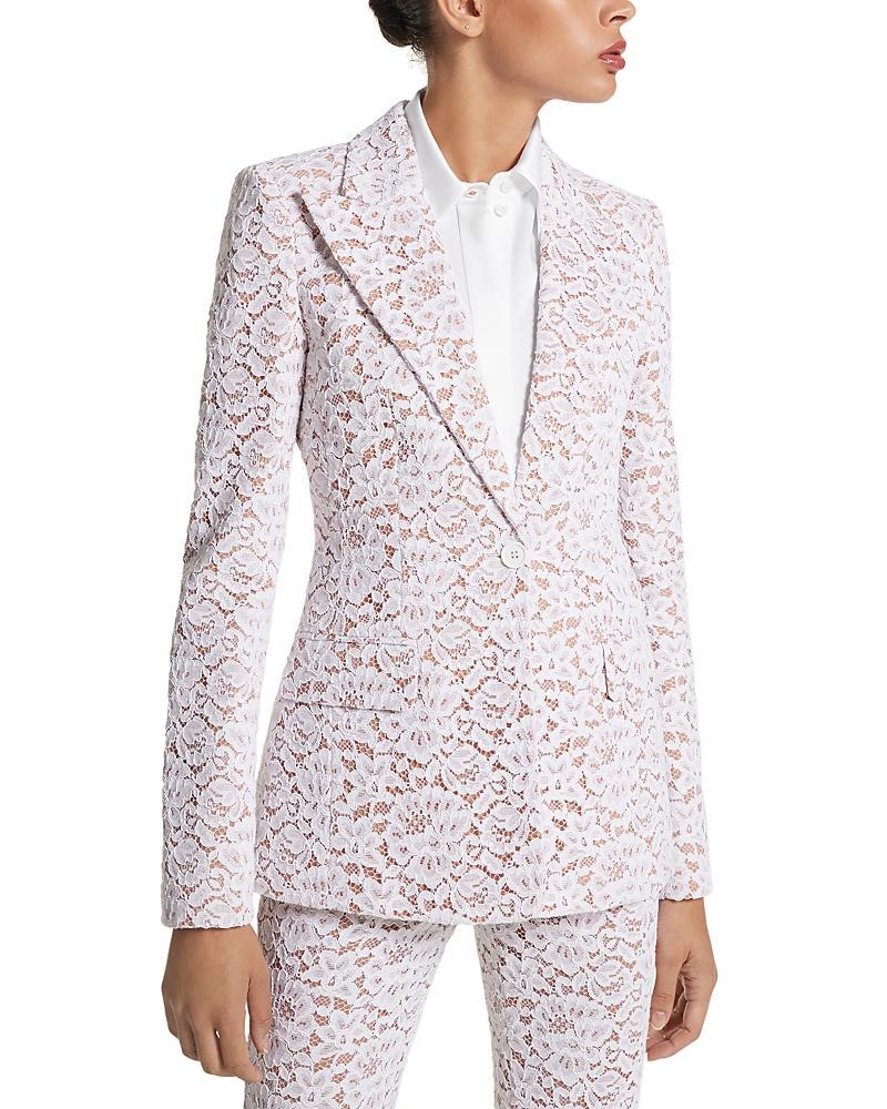 Womens Georgina Single-Breasted Lace Blazer Product Image