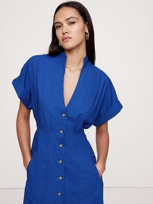 Cotton Poplin Shirt Dress Product Image