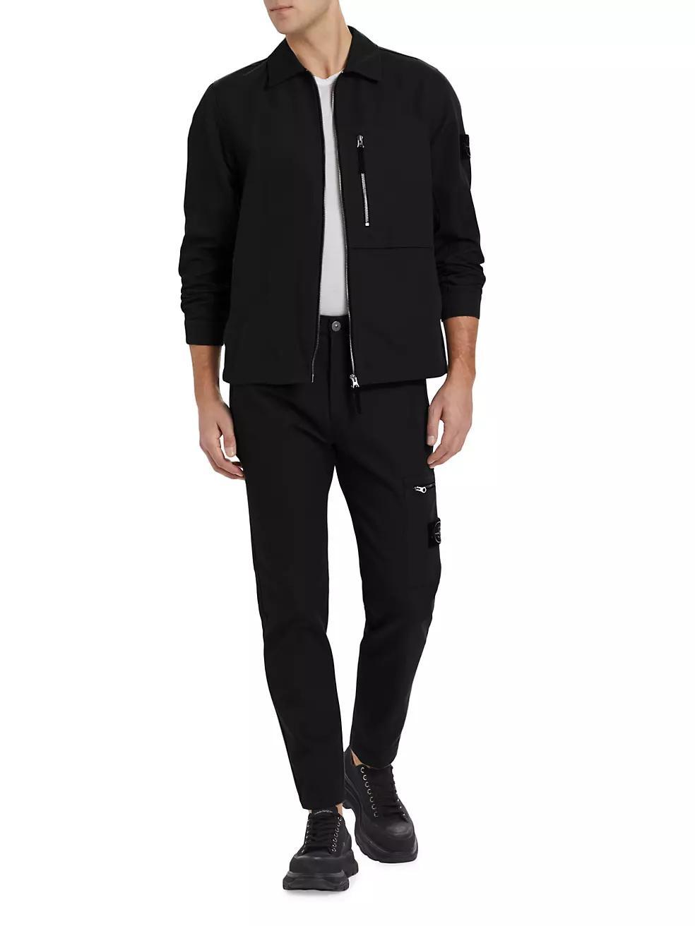 Cotton-Blend Workwear Pants Product Image