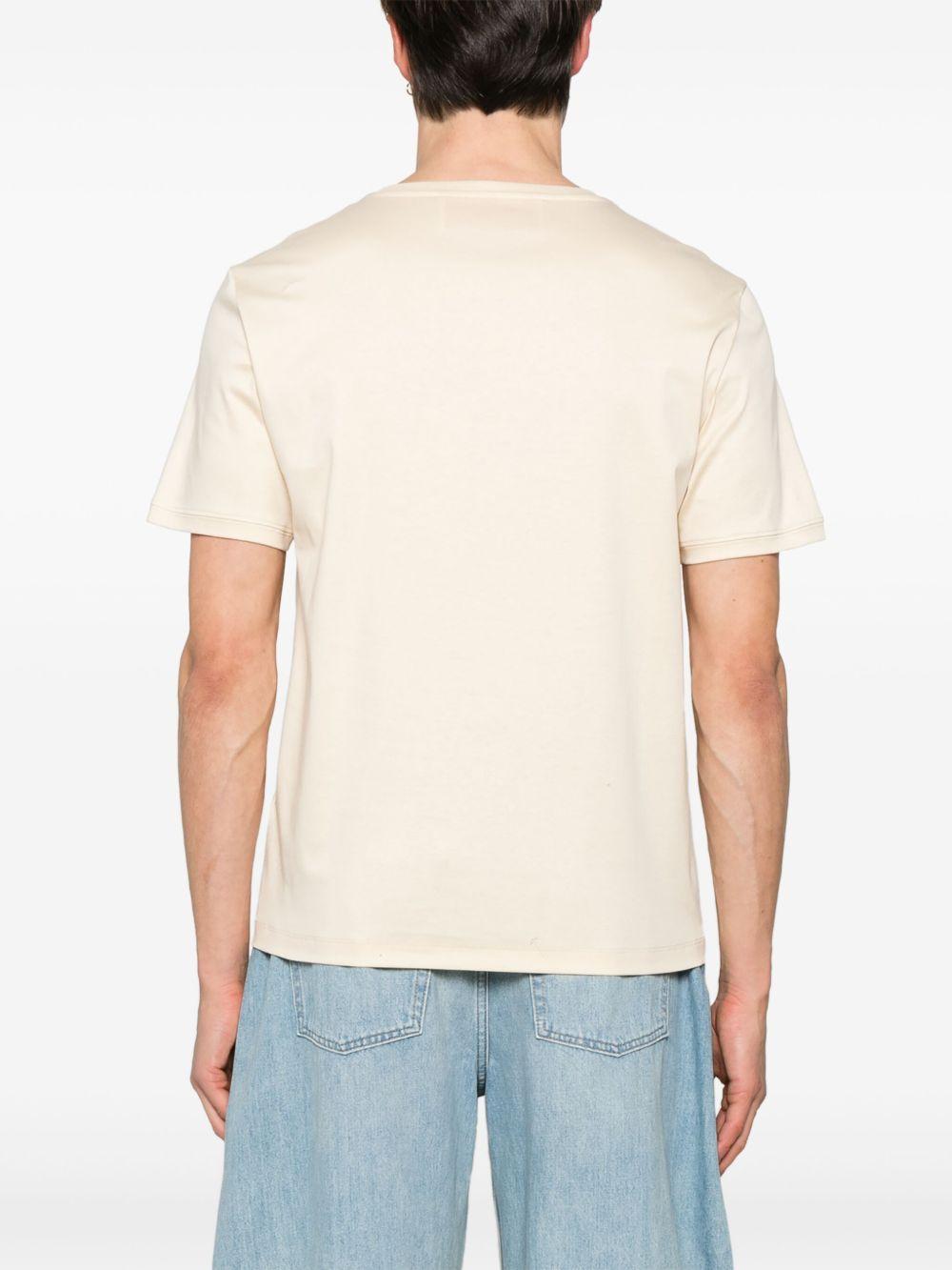 VALENTINO T-shirt Vlogo Signature Aus Baumwoll-jersey In Weiss Product Image