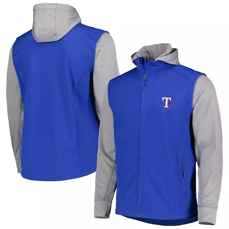 Men's Dunbrooke Royal/Heather Gray Texas Rangers Alpha Full-Zip Jacket, Size: Small, Blue Product Image