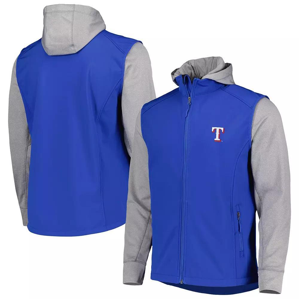 Men's Dunbrooke Royal/Heather Gray Texas Rangers Alpha Full-Zip Jacket, Size: Small, Blue Product Image