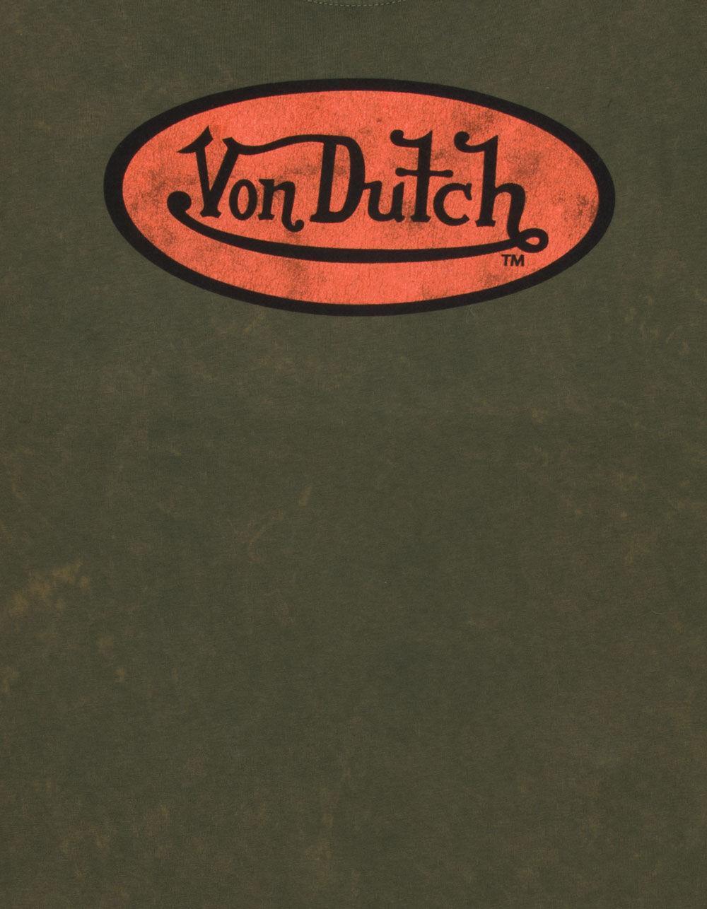 VON DUTCH Emblem Mens Tee - OLIVE Product Image