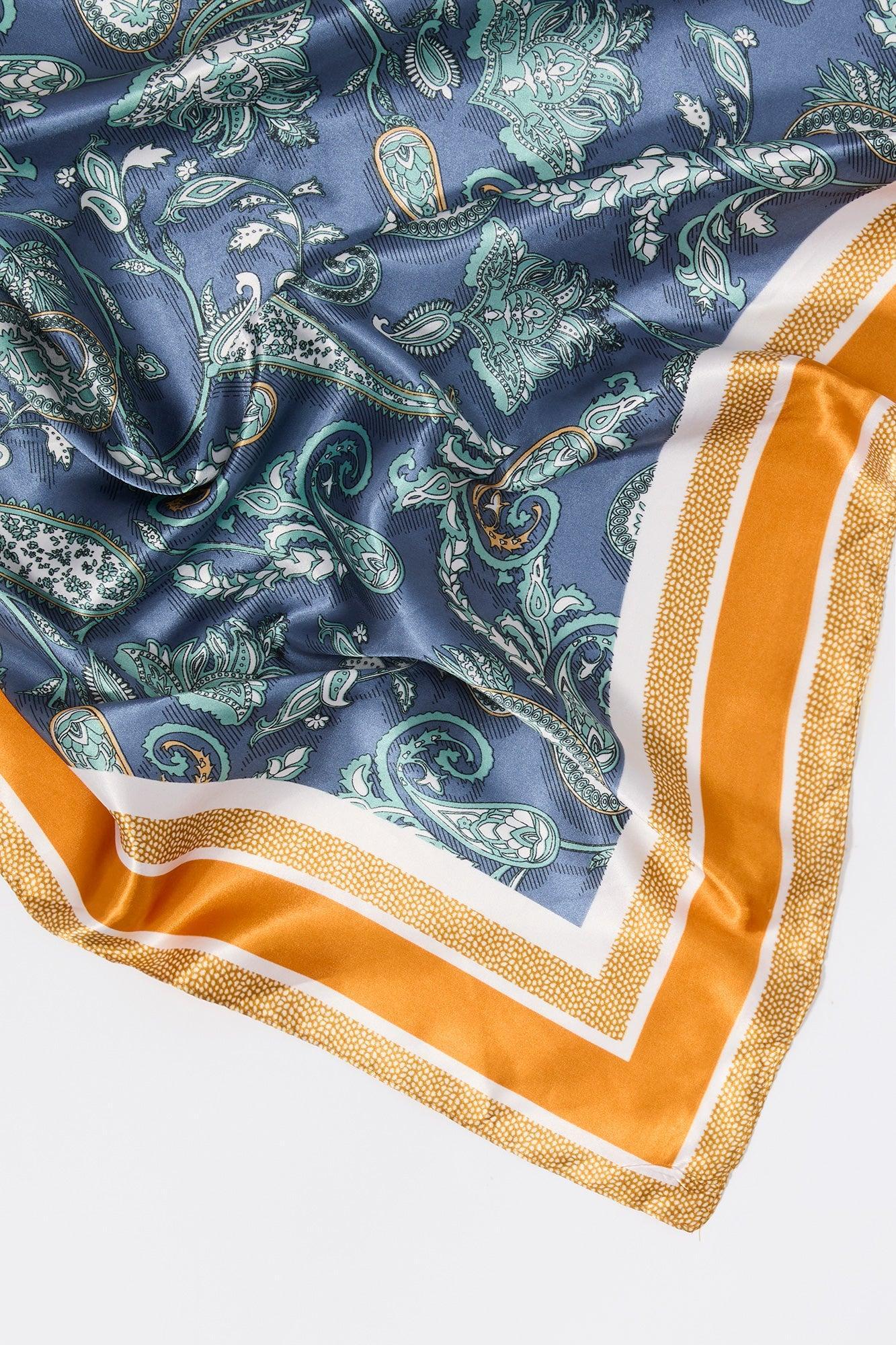 Paisley Border Print Satin Multiway Scarf Female Product Image