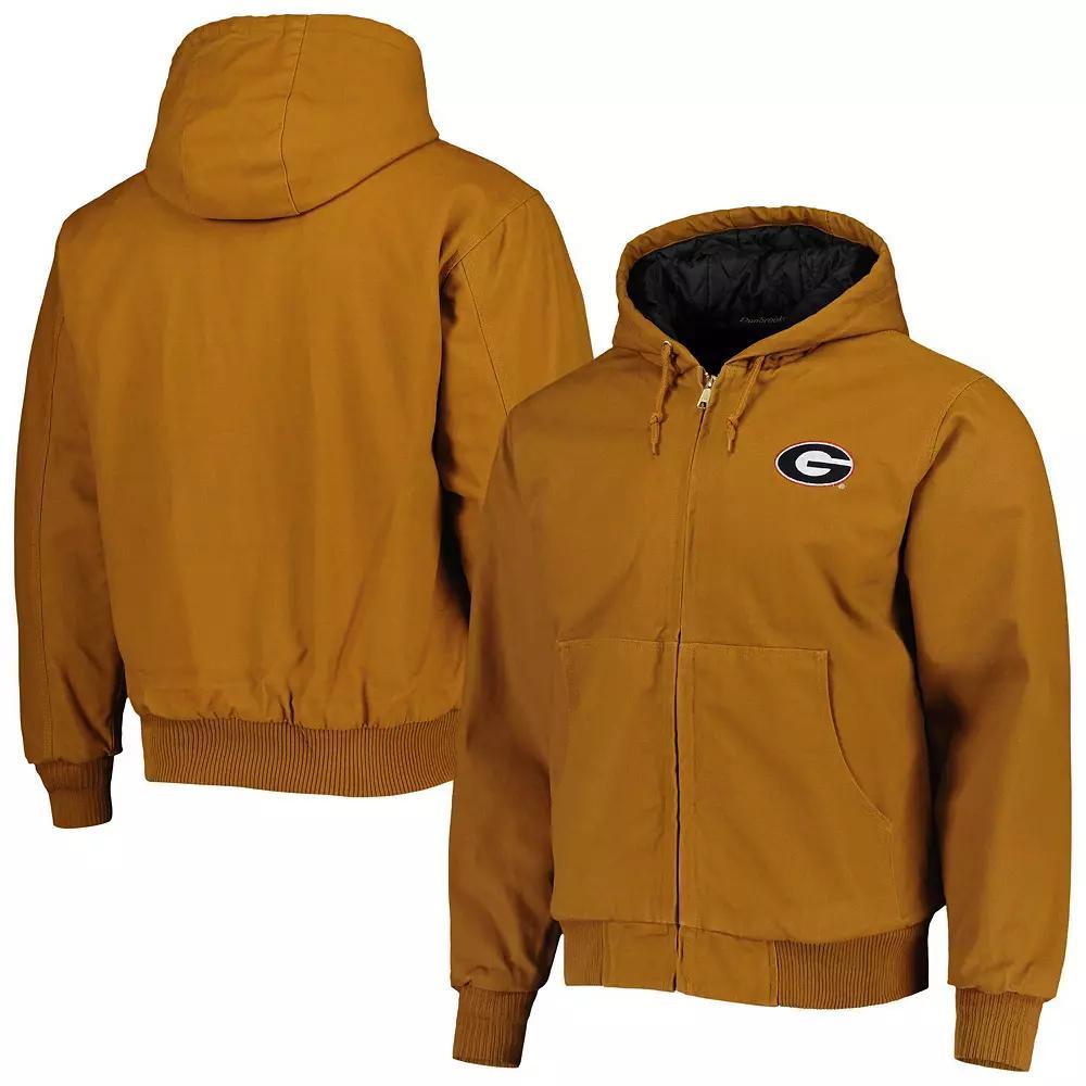 Men's Dunbrooke Tan Georgia Bulldogs Dakota Full-Zip Hoodie, Size: Small, Brown Product Image