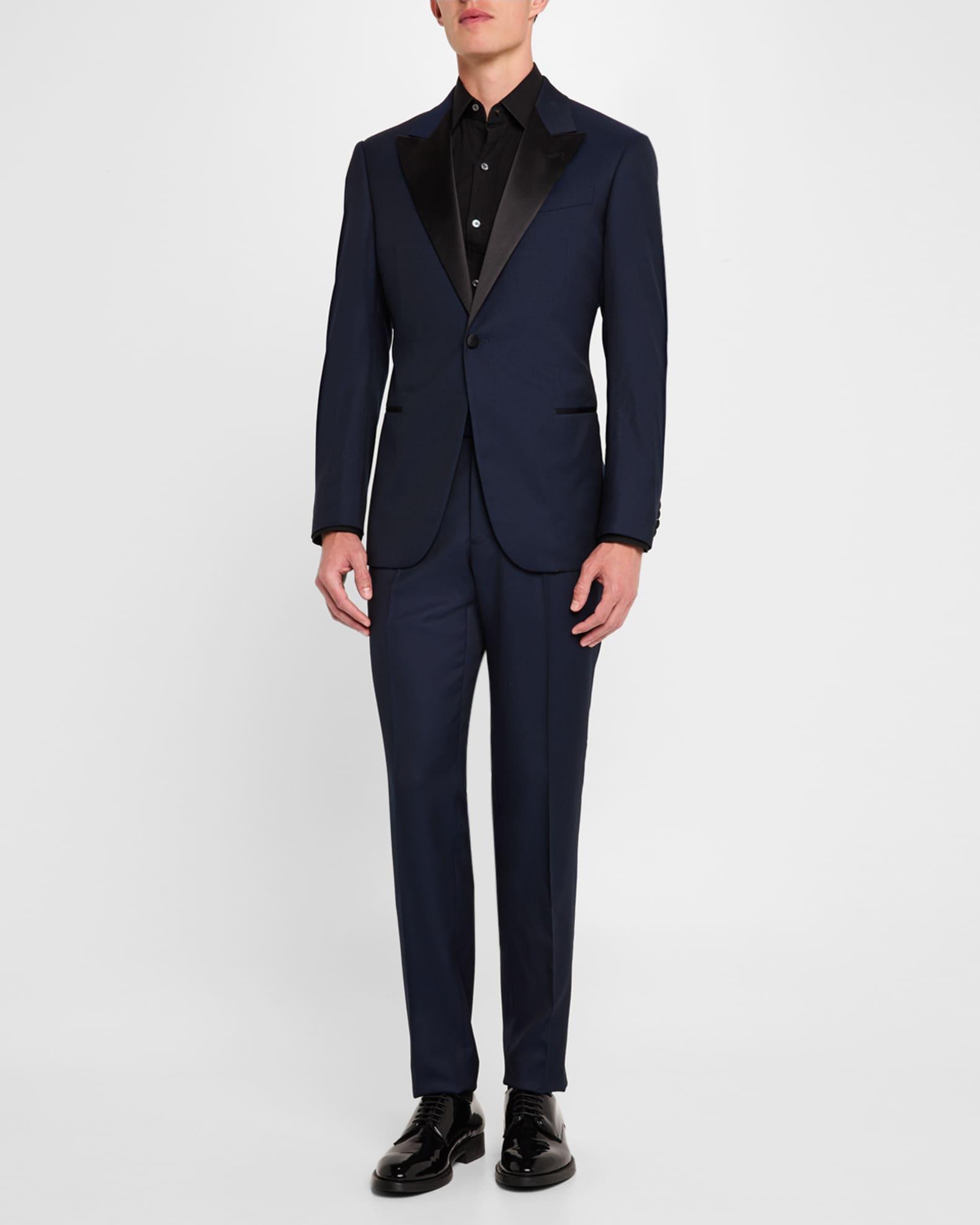 Men's Patterned Wool Peak Tuxedo Product Image