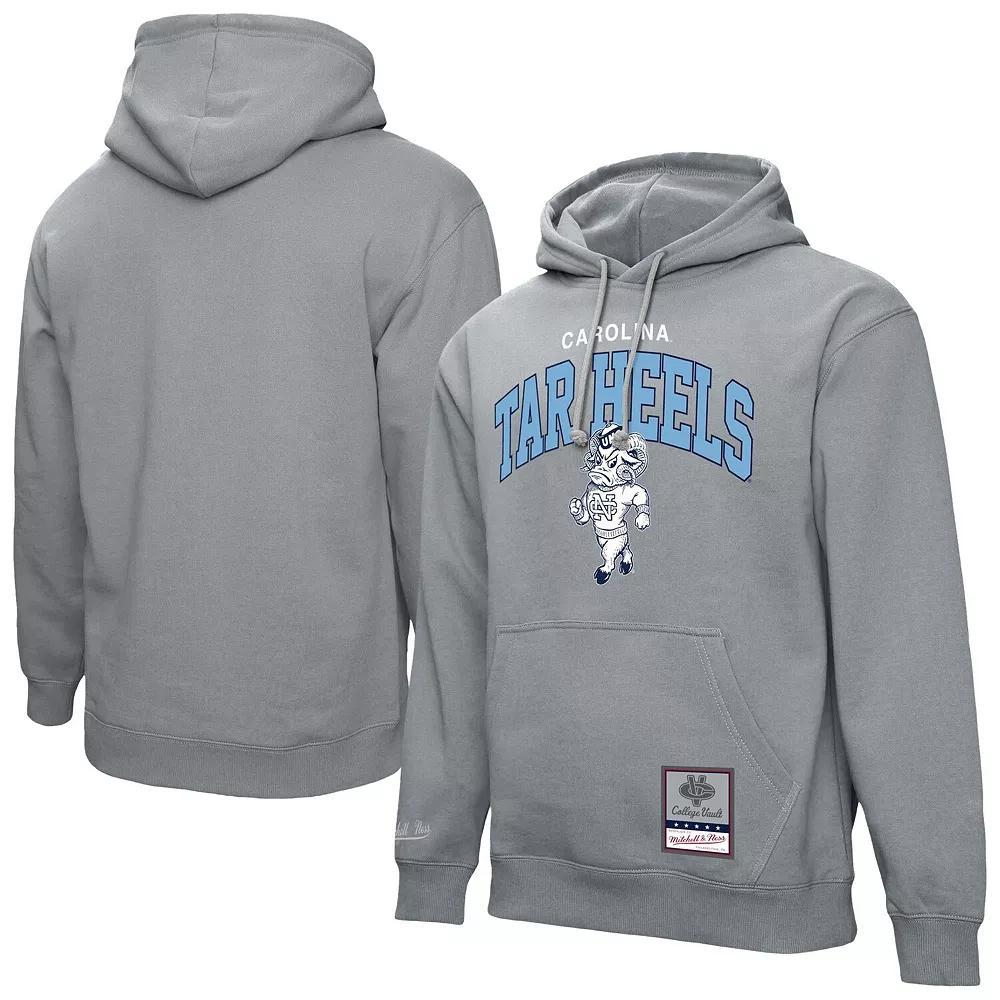 Men's Mitchell & Ness  Heather Gray Kentucky Wildcats Classic Arch Pullover Hoodie, Size: Medium, Grey Product Image