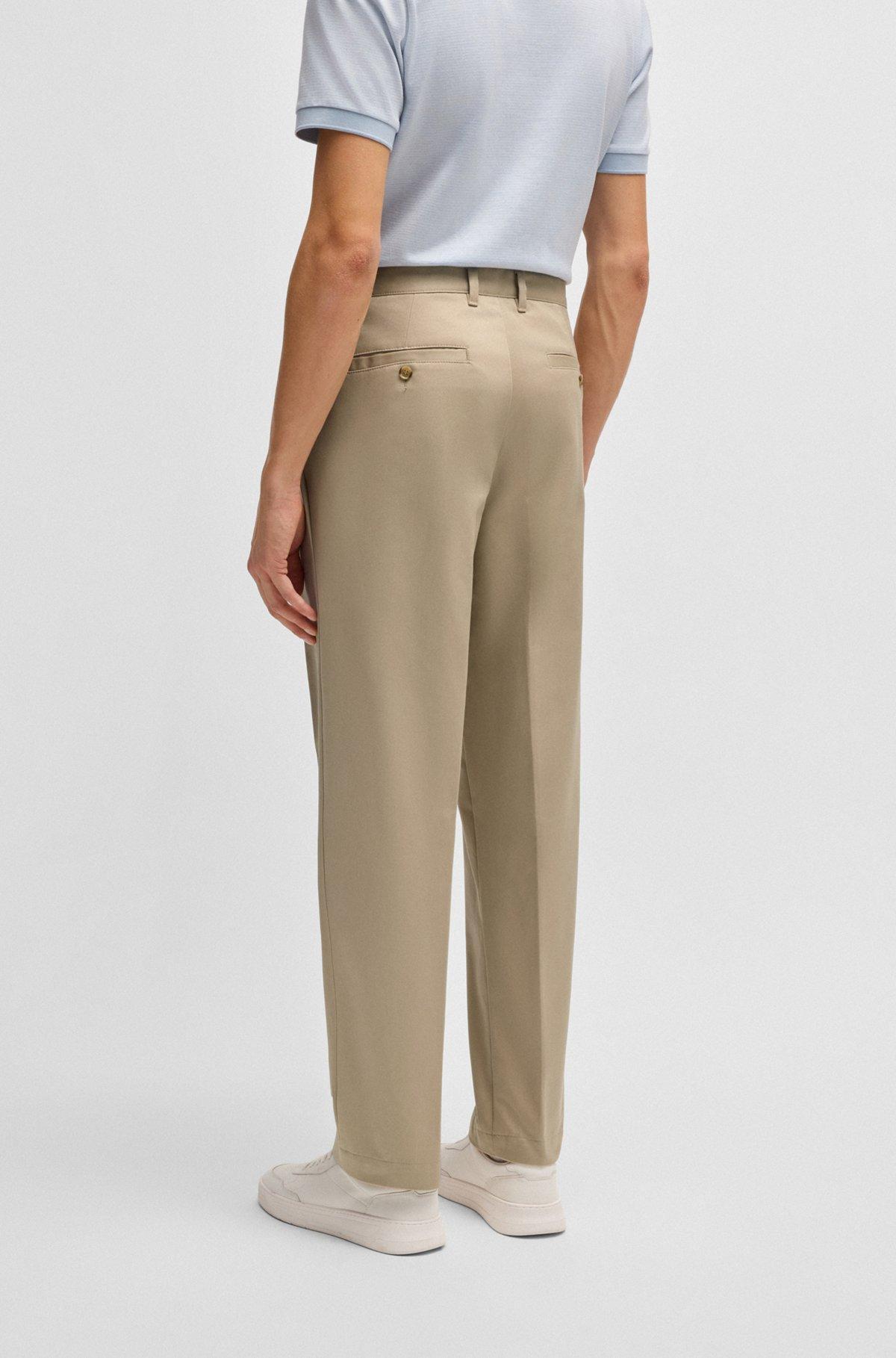 Relaxed-fit trousers in cotton twill Product Image