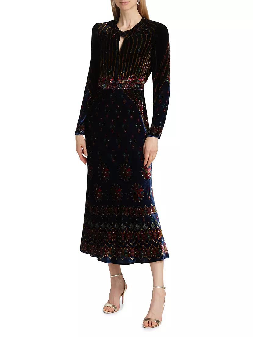 Claudia Velvet Maxi Dress Product Image