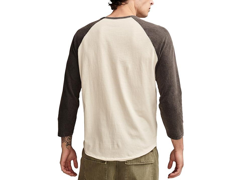 Lucky Brand Eco Jersey 3/4 Sleeve Raglan Multi) Men's Clothing Product Image