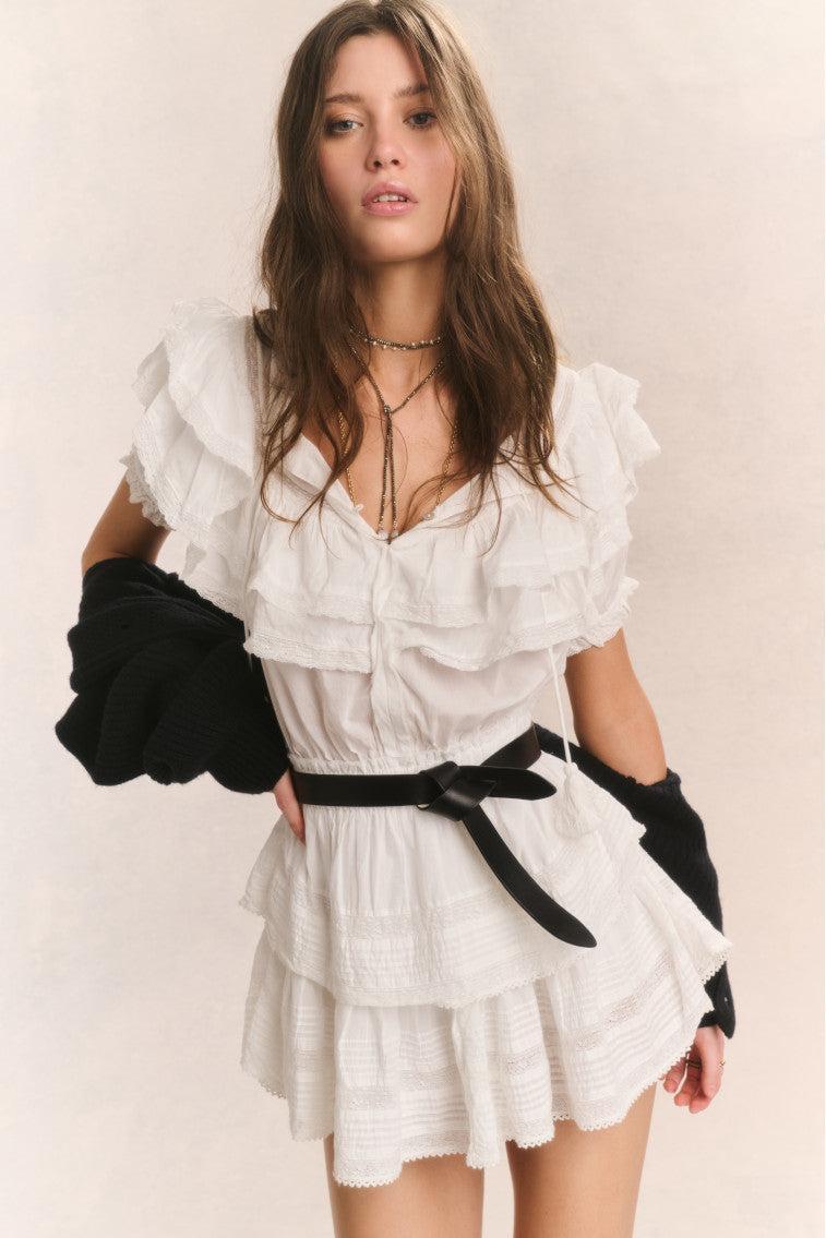 Liv Cotton Ruffled Dress Product Image