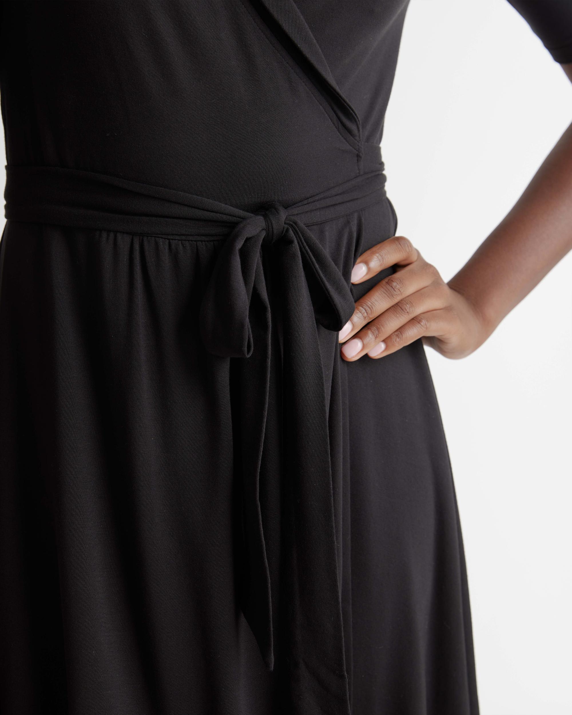 Quince | Women's Tencel Jersey Midi Wrap Dress Product Image