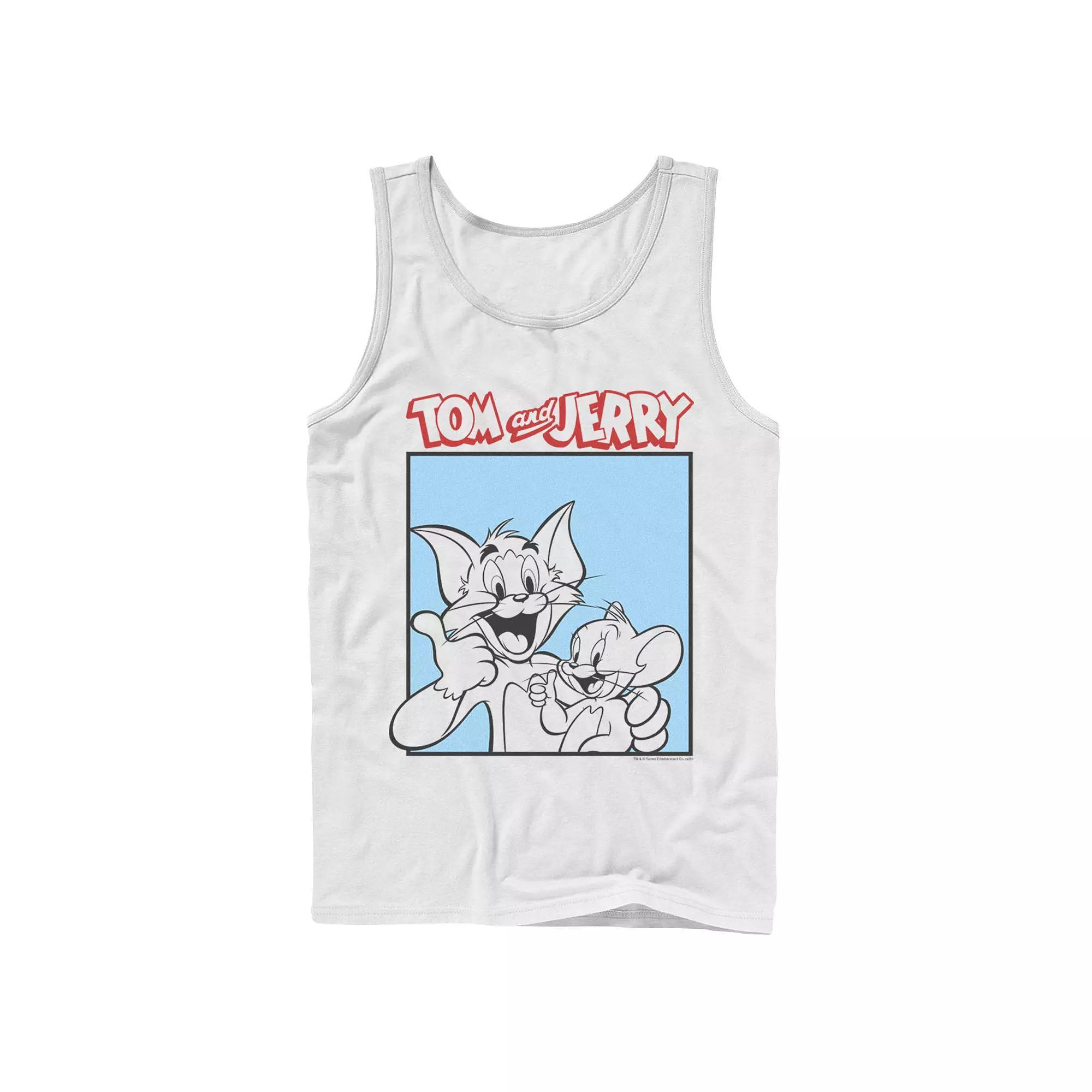 Mens Tom And Jerry Thumbs Up Poster Tank Top Product Image
