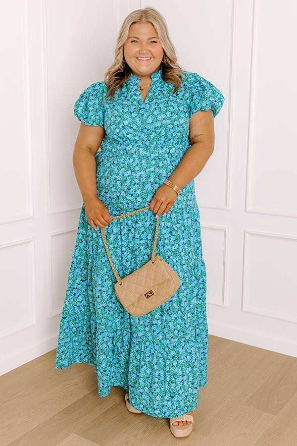 Botanical Charm Floral Maxi Dress Curves Product Image