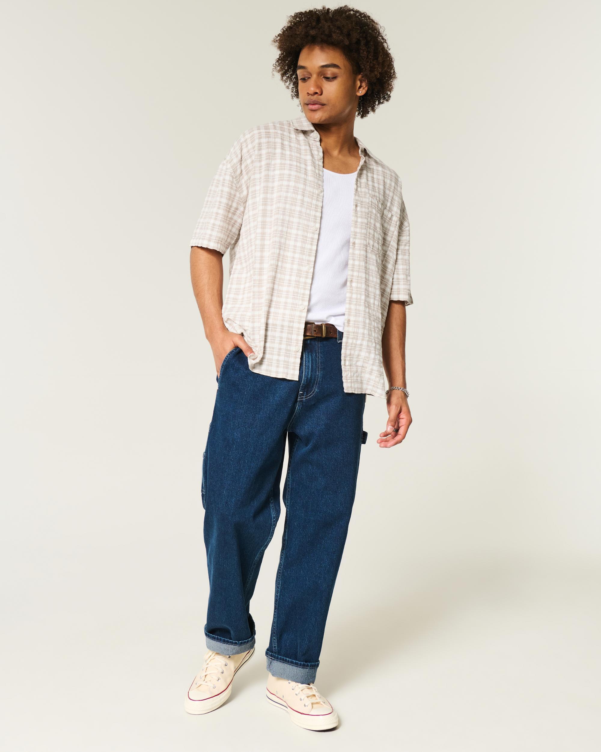 Baggy Short-Sleeve Shirt Product Image