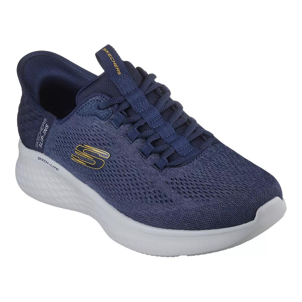 Skechers Hands Free Slip-ins® Skech-Lite Pro Primebase Men's Shoes, Size: 9.5 XW, Navy Yellow Product Image