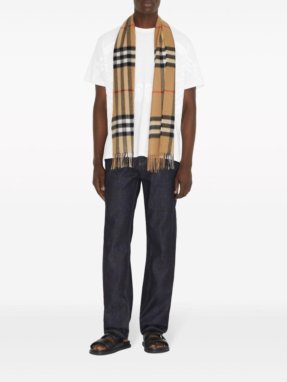 check cashmere scarf Product Image