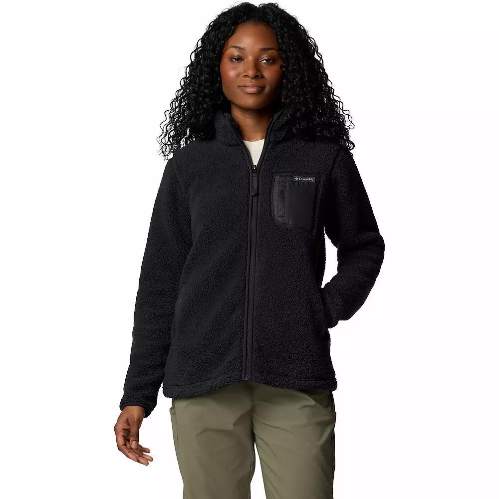 Women's Columbia West Bend II Full-Zip Fleece Jacket, Size: Large, Chalk Product Image