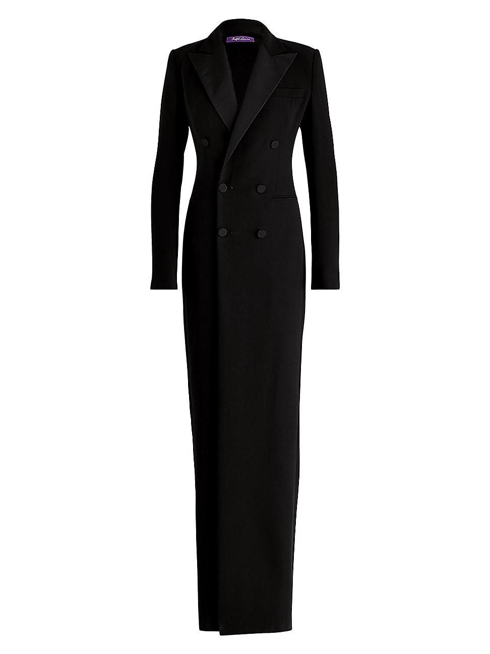 Womens Kristian Silk Tuxedo Dress Size 0 Product Image