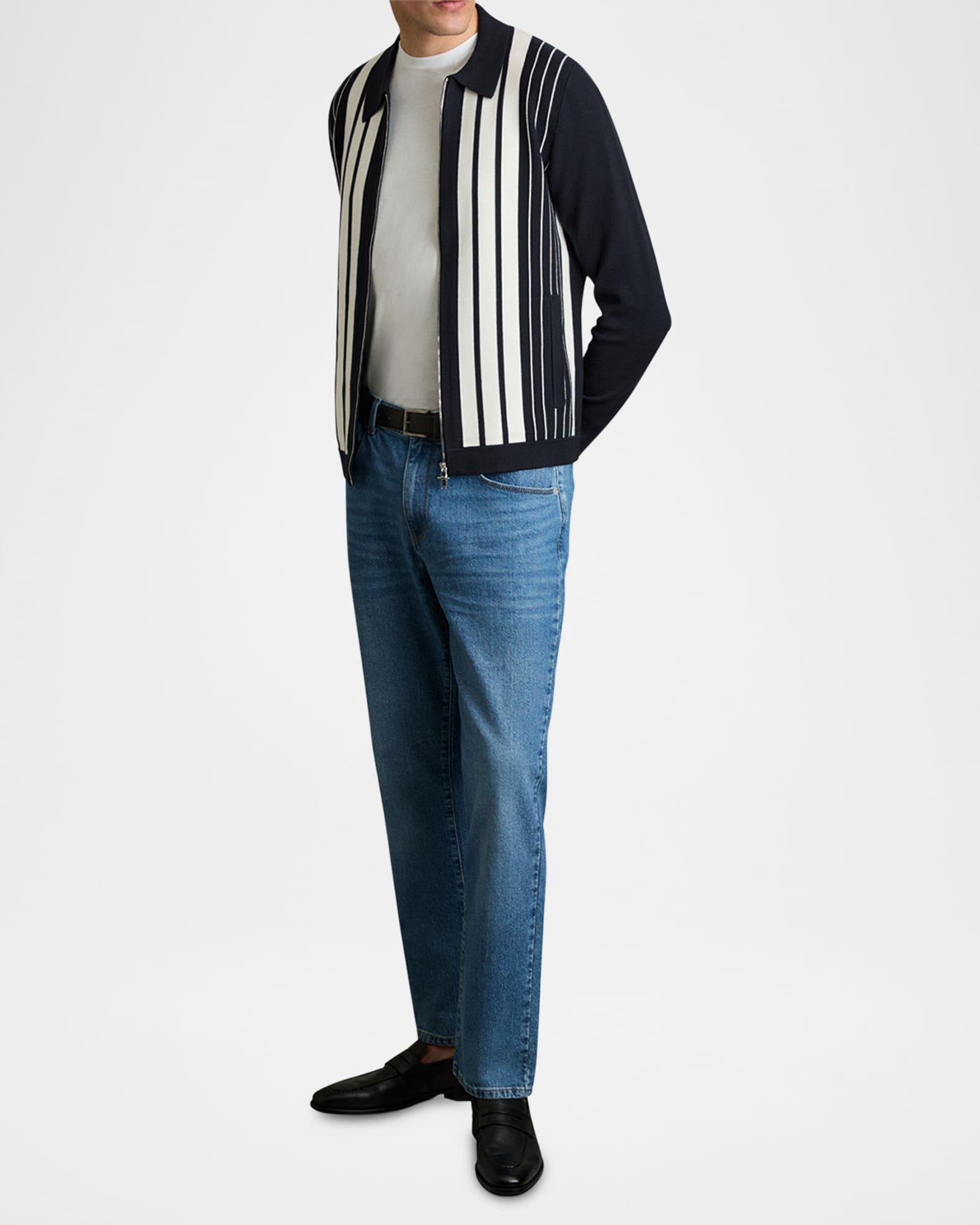 Men's Ambient Stripe Full-Zip Sweater Product Image