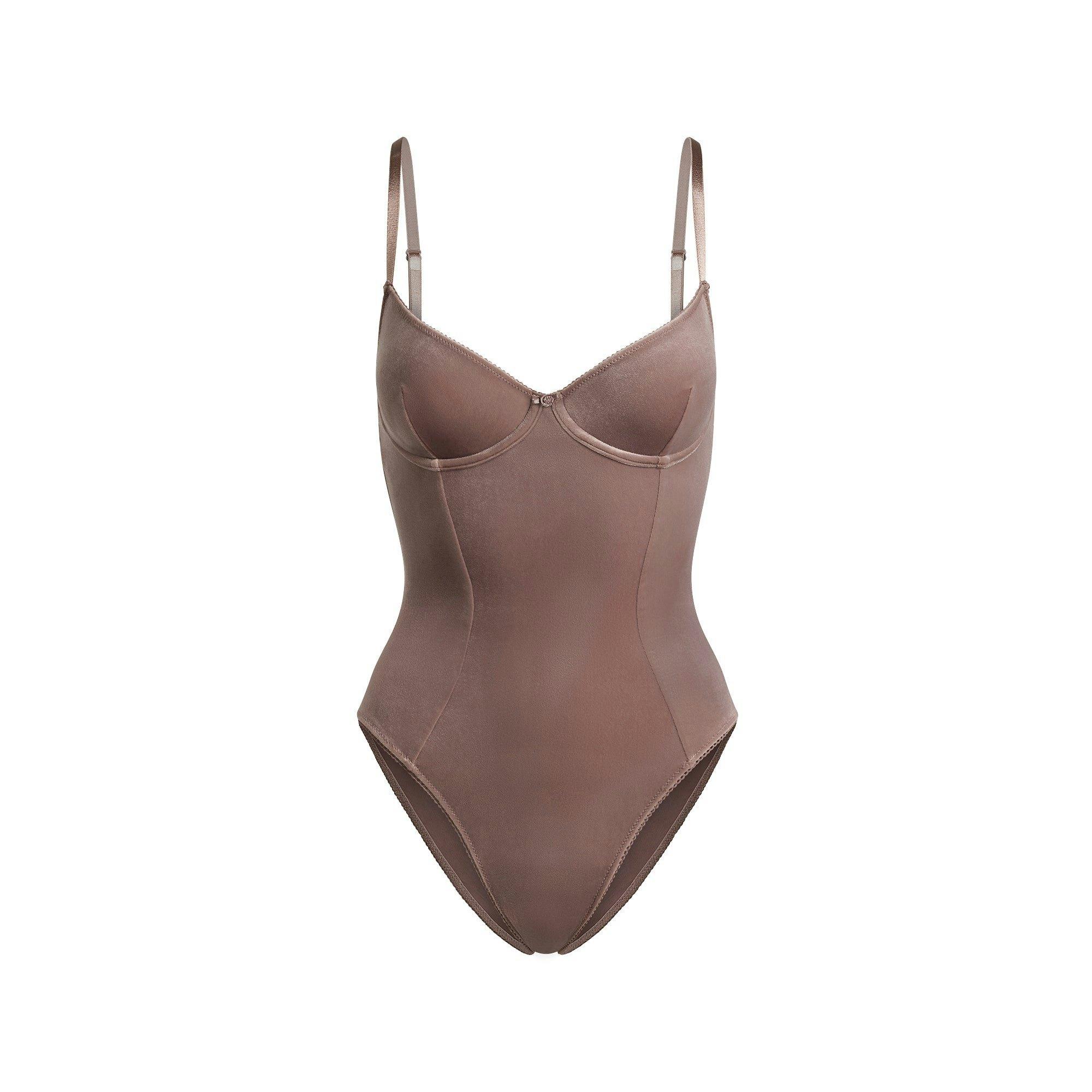 VELVET SWIM UNDERWIRE ONE PIECE | UMBER Product Image