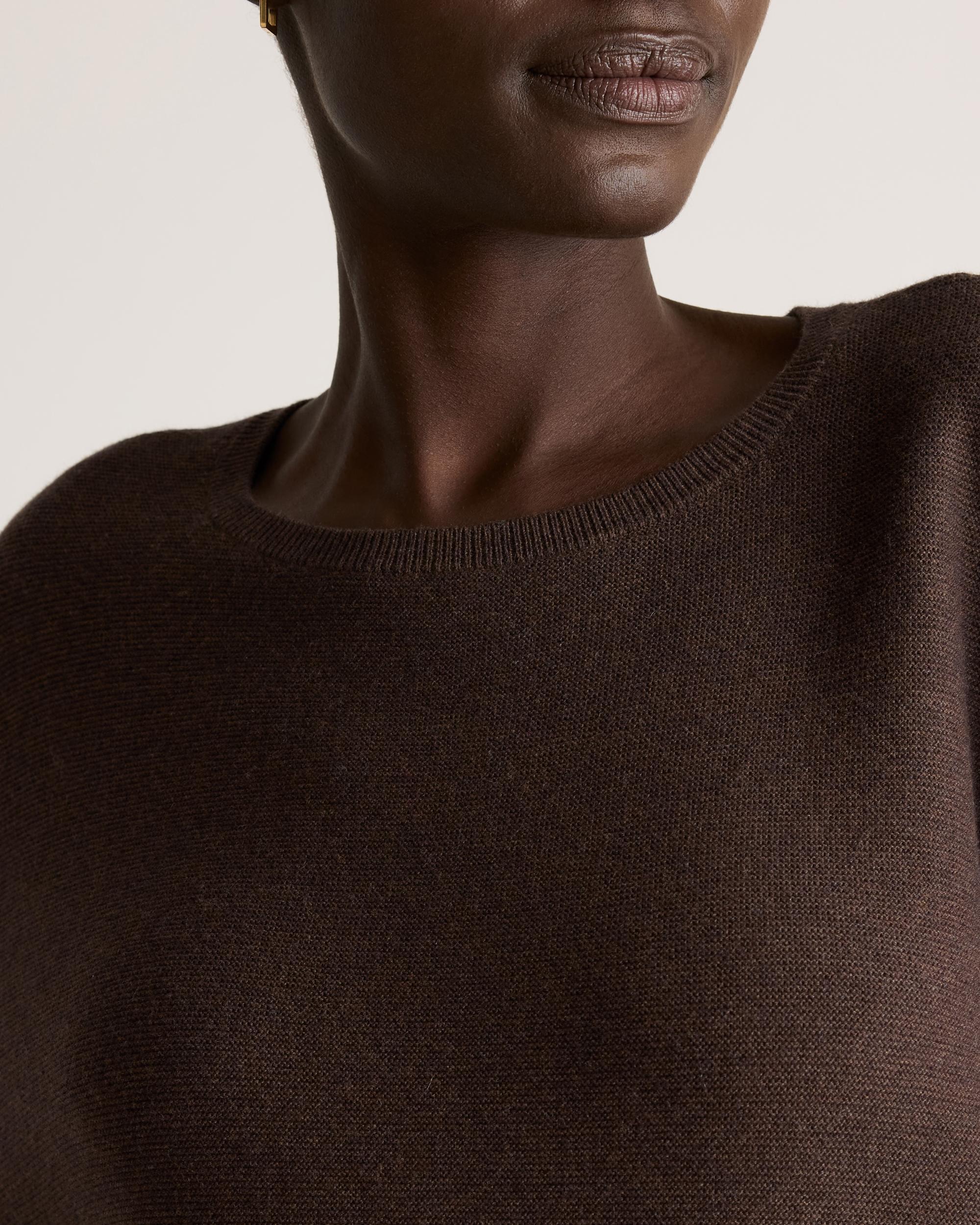 Quince | Women's Lightweight Cotton Cashmere Link-Stitch Dolman Sweater Size XL Product Image