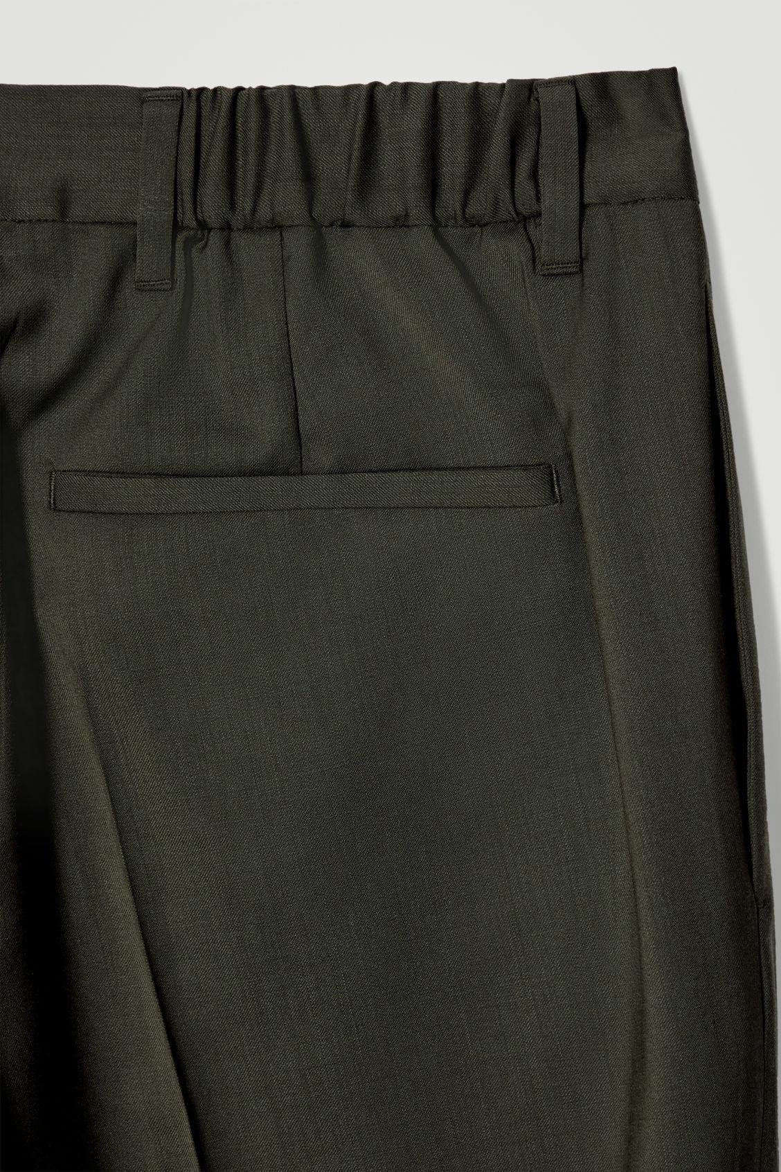 REGULAR WOOL STRAIGHT-LEG PANTS Product Image
