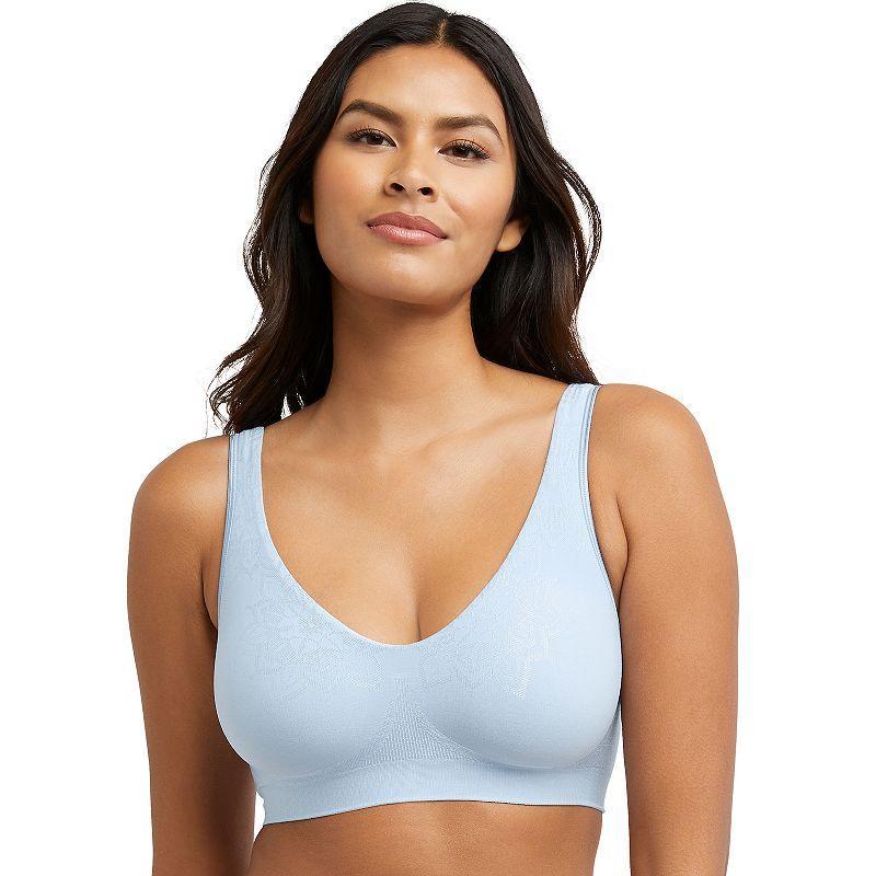 Bali Comfort Revolution ComfortFlex Fit Full-Coverage Wireless Bra DF3484, Women's, Size: Large, Crystal Grey Aztec Product Image