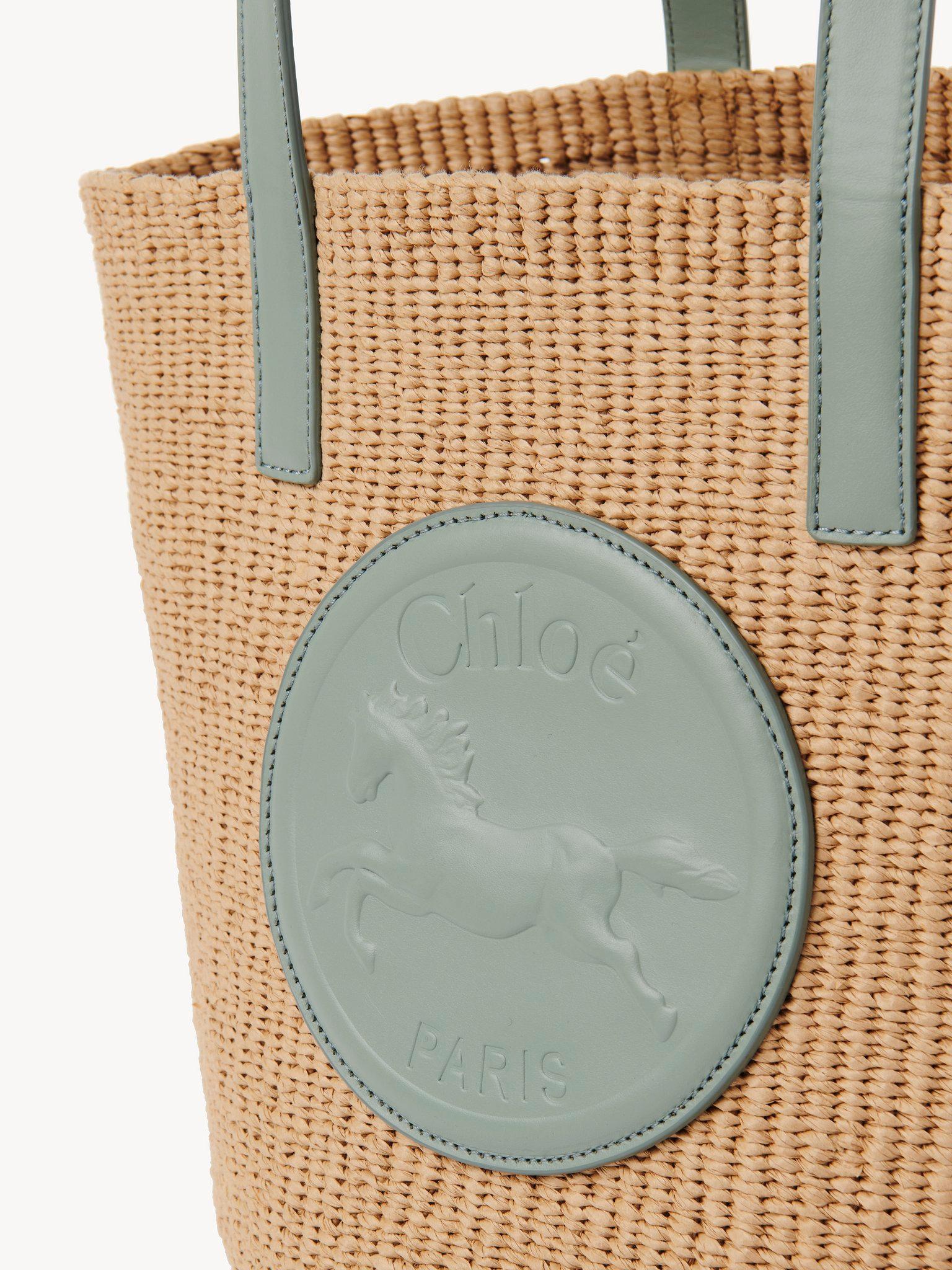 Large Horse Medal basket in natural fibers Product Image