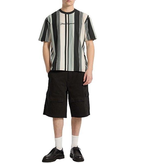 Guess Go Vertical Stripe Short Sleeve T-Shirt Product Image
