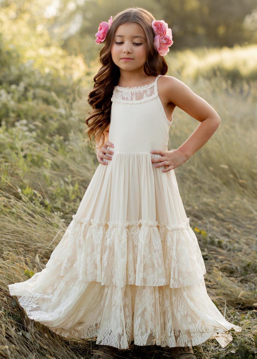 Catrin Dress in Cloud Girls Product Image