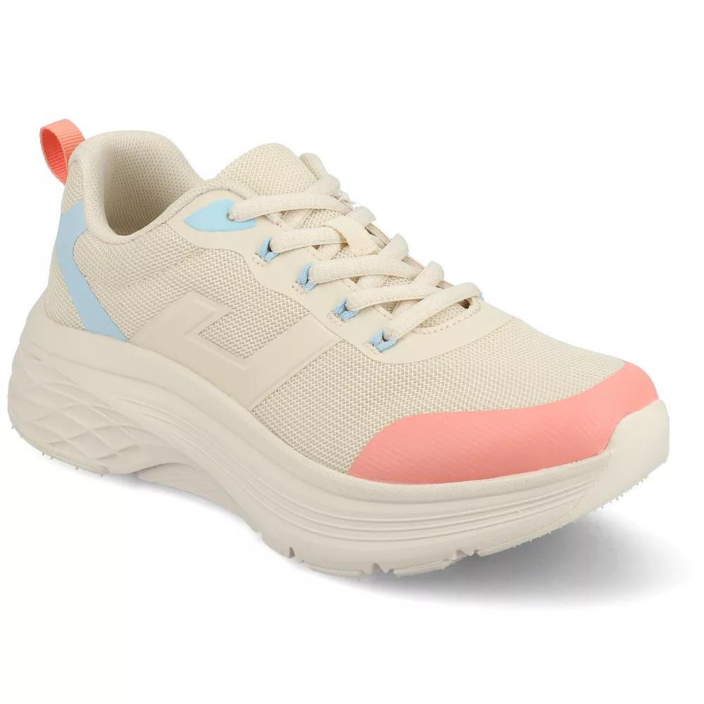 Journee Marshel Women's Casual Lace-Up Sneakers, Size: 11, Beige Product Image