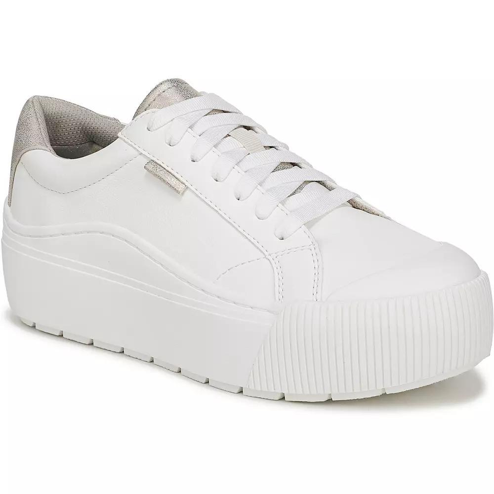 Dr. Scholl'S Time Off Max Women's Lace-Up Sneakers, Size: 7.5, White Gold Product Image
