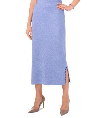 Vince Camuto Womens Whipstitched Midi Sweater Skirt Product Image