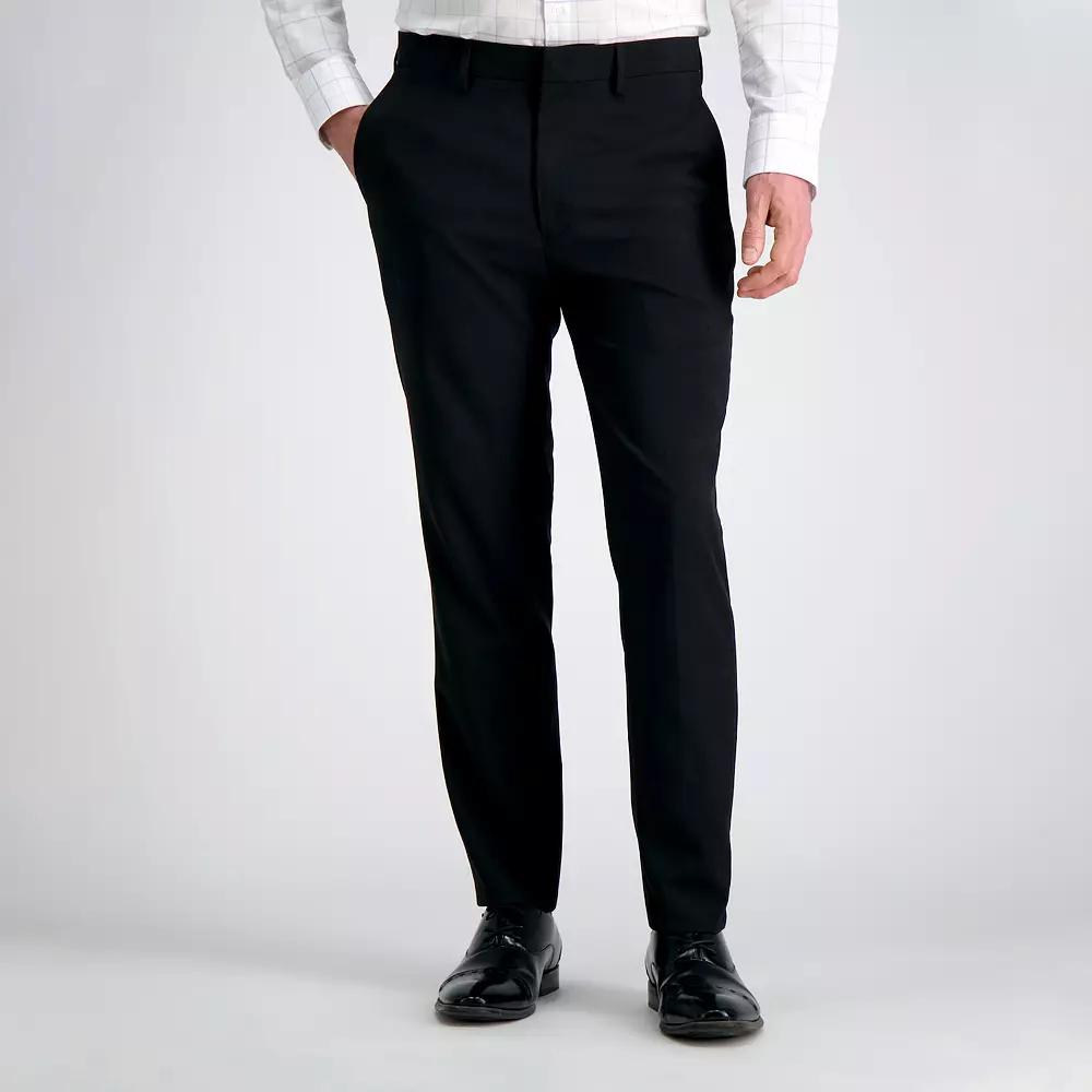 Mens Haggar Smart Wash Repreve Slim-Fit Suit Pants Grey Product Image
