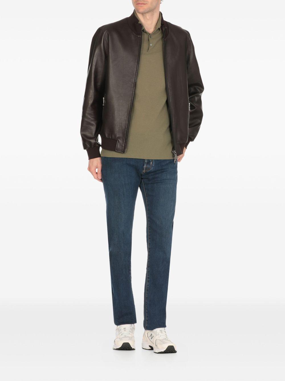 contrast-stitching jeans Product Image
