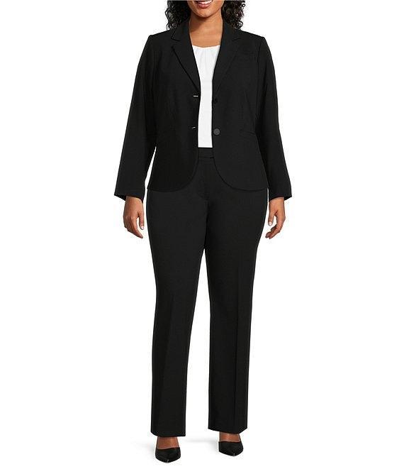 Calvin Klein Plus Size Curvy Fit Straight Leg Pants Product Image