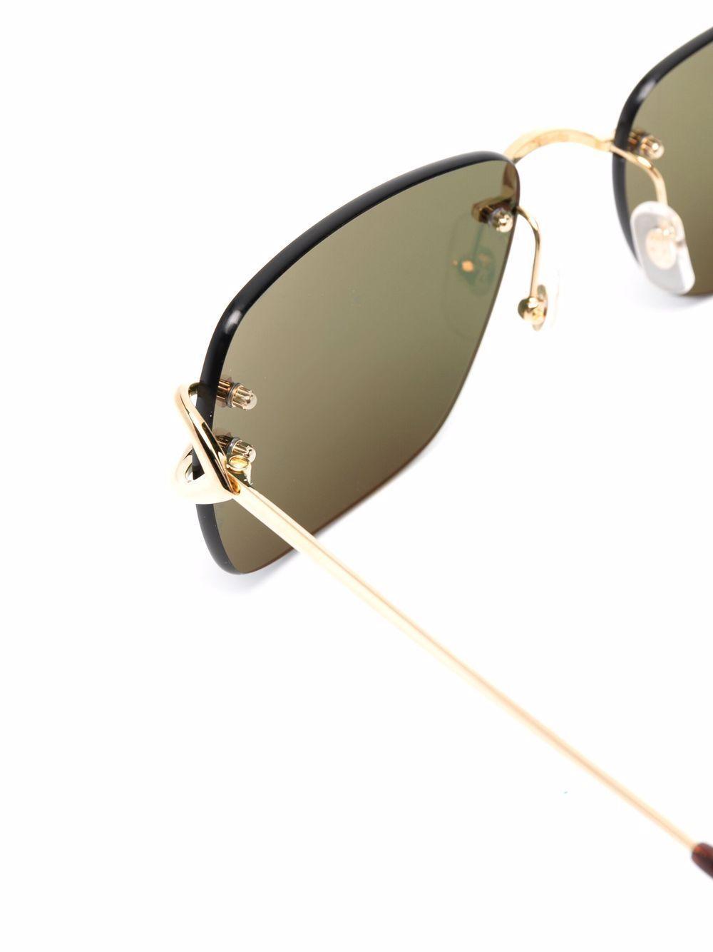 hexagonal frame polarised sunglasses Product Image